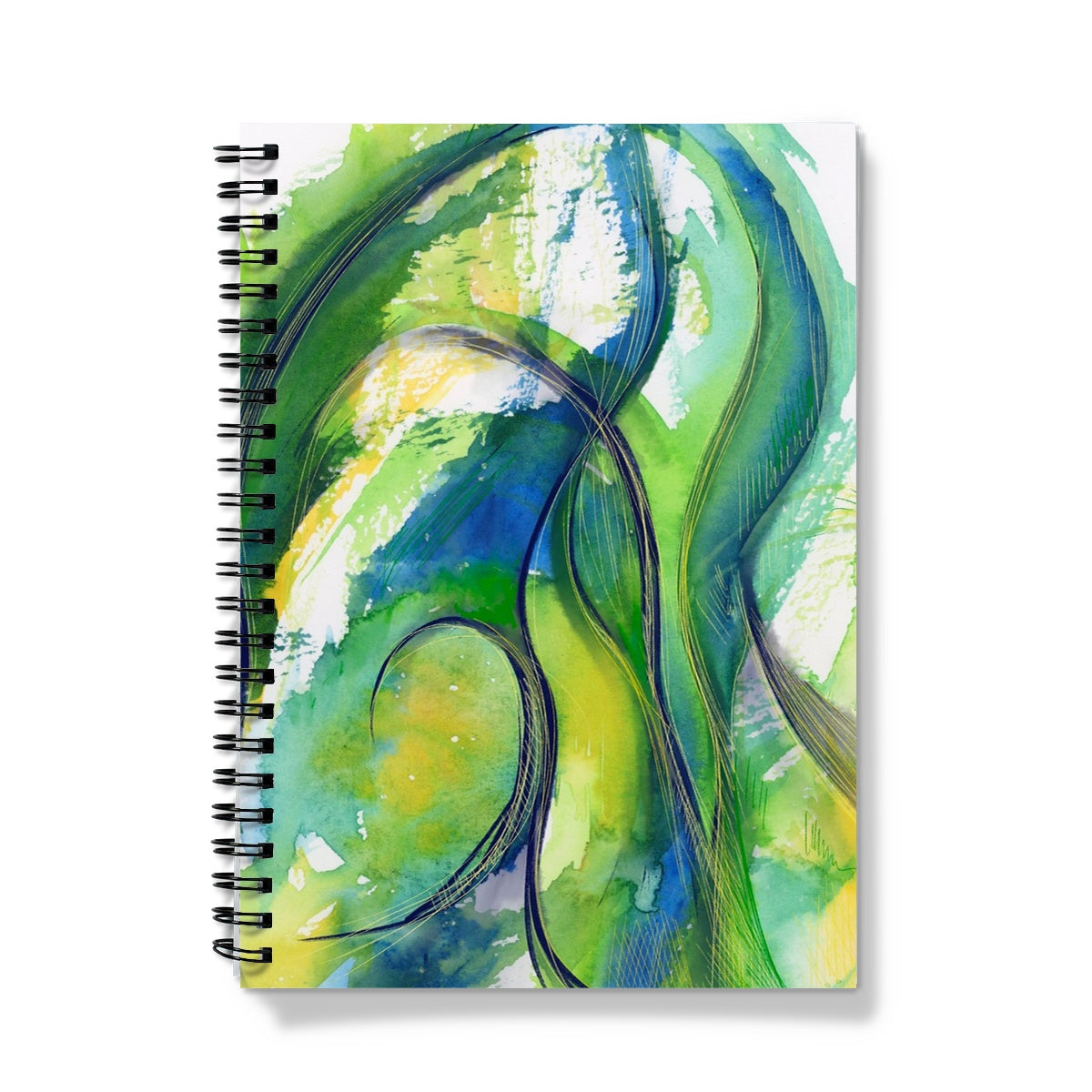 Green Swirls  Notebook
